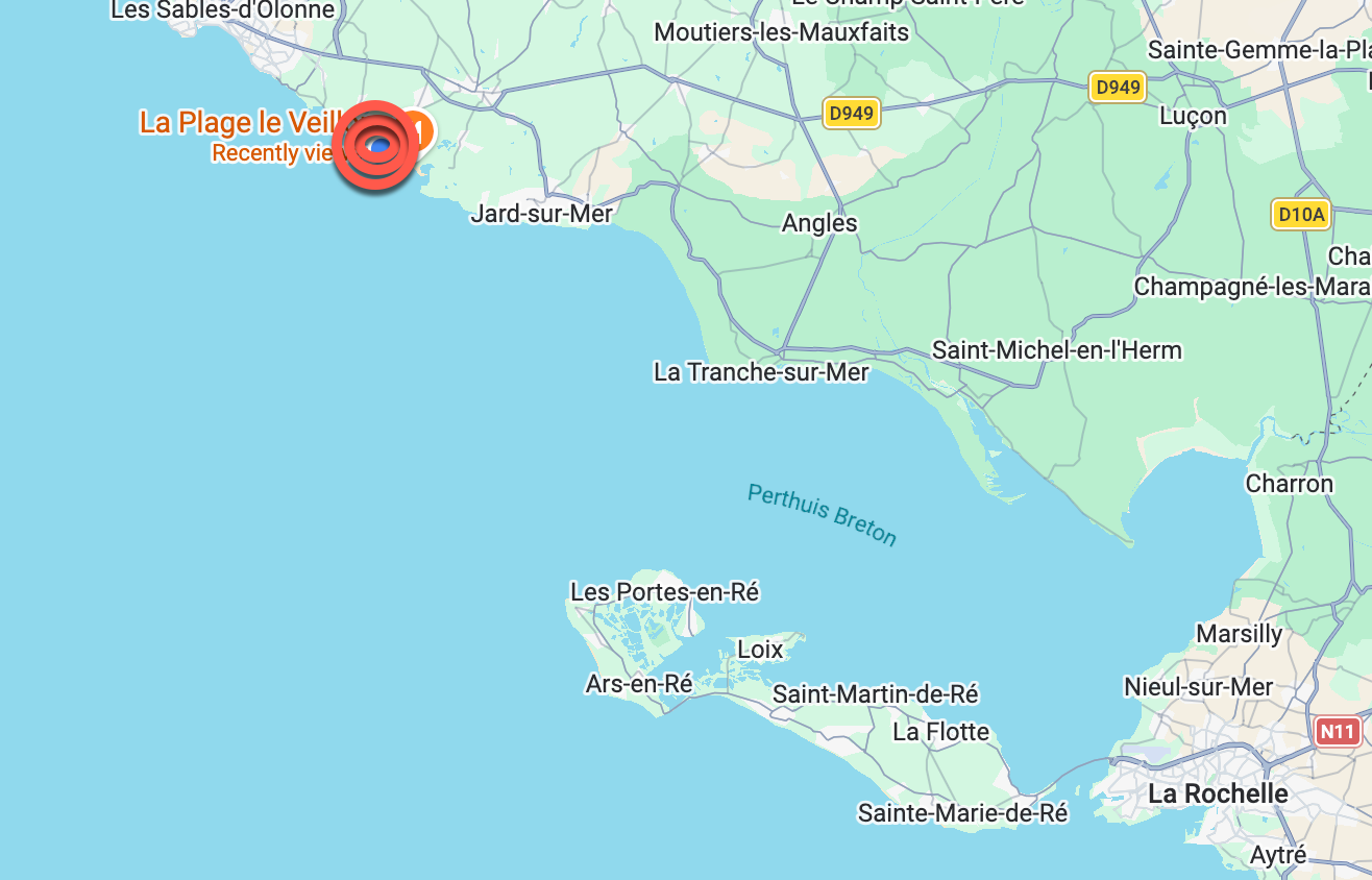 Current Location - Bourgenay